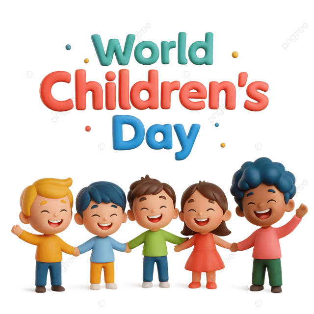 世界儿童日快乐庆祝孩子们在户外一起玩耍