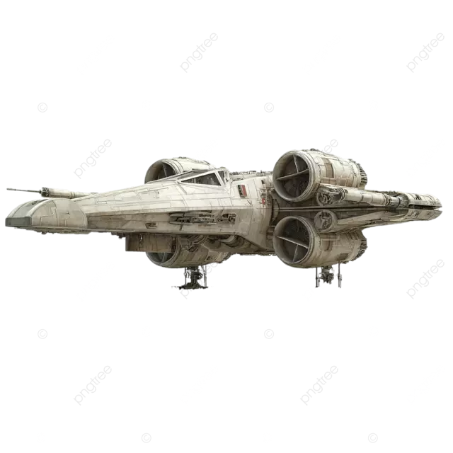 星球大战史诗狮X翼战斗机场景白色背景