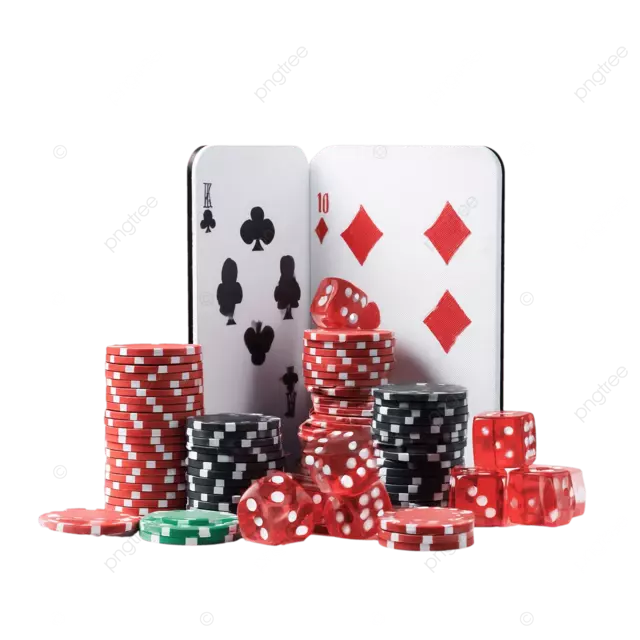 充满活力的赌场主题展示图片带有扑克桌骰子卡和筹码