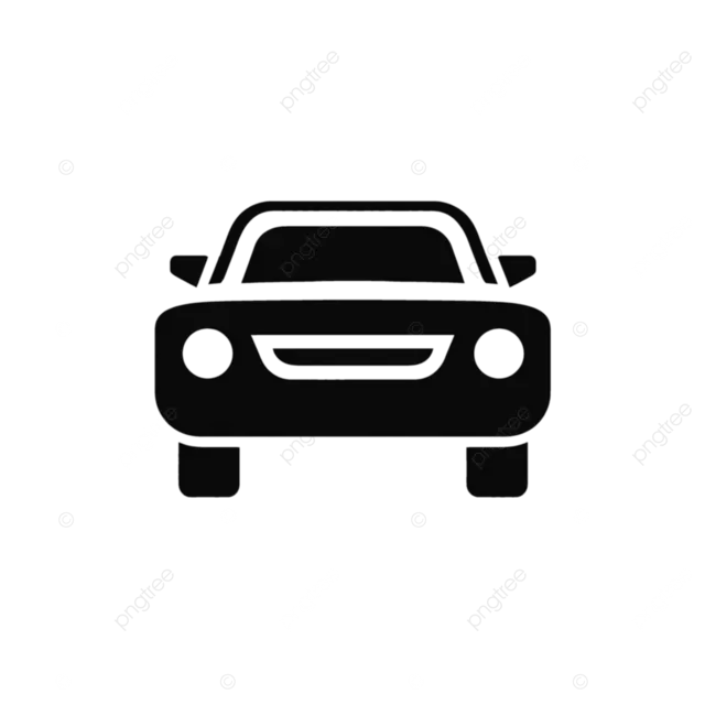 汽车图标平面现代设计白色背景