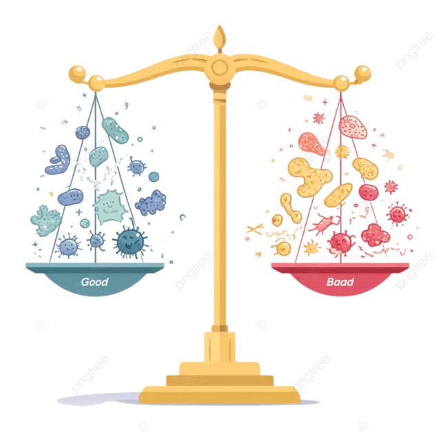 优质细菌超过了极简图片设计中的坏细菌