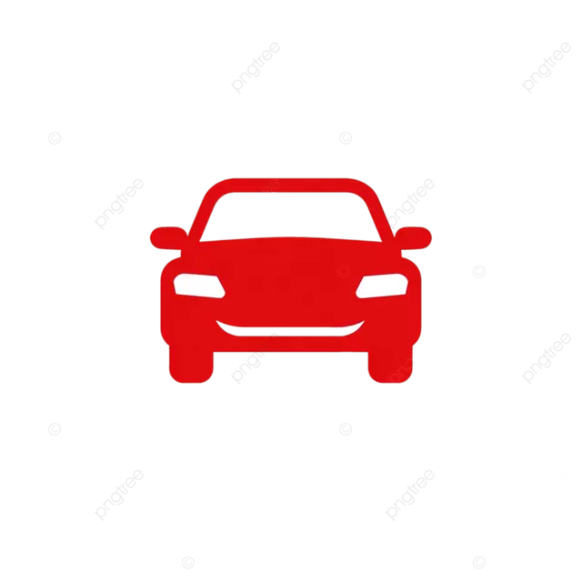 现代汽车图标大胆的平面设计白色背景