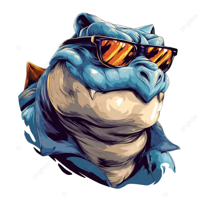 戴着太阳镜的囊胚卡通人物矢量 t恤标志