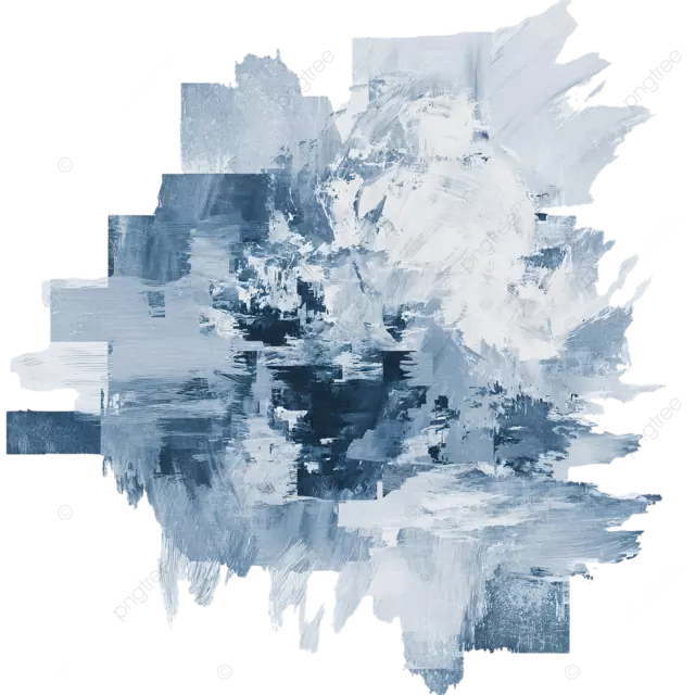 摘要插图纽约杂志单色软蓝色笔触白色背景