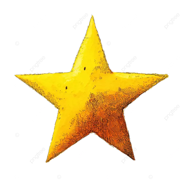 吉卜力工作室风格的黄色星星