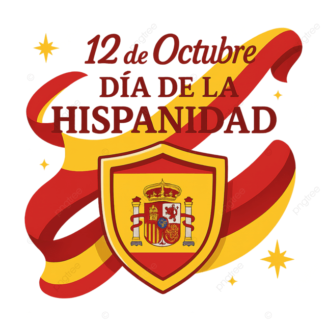 西班牙裔美国人快乐日西班牙国庆节庆祝活动矢量 gif