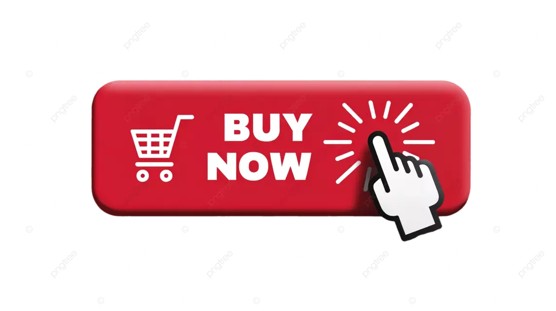 鼠标指针点击带有购物车图标和“立即购买”文本的红色按钮