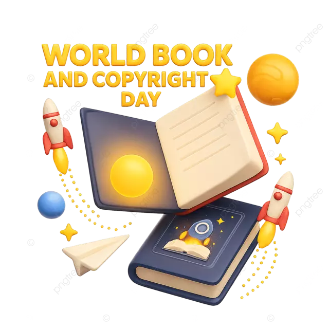世界图书版权日阅读书籍图标png矢量透明背景