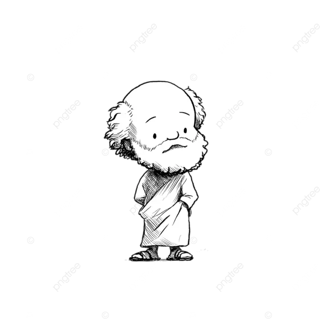 可爱的小人物童趣比例黑线艺术简约涂鸦风格手绘草图