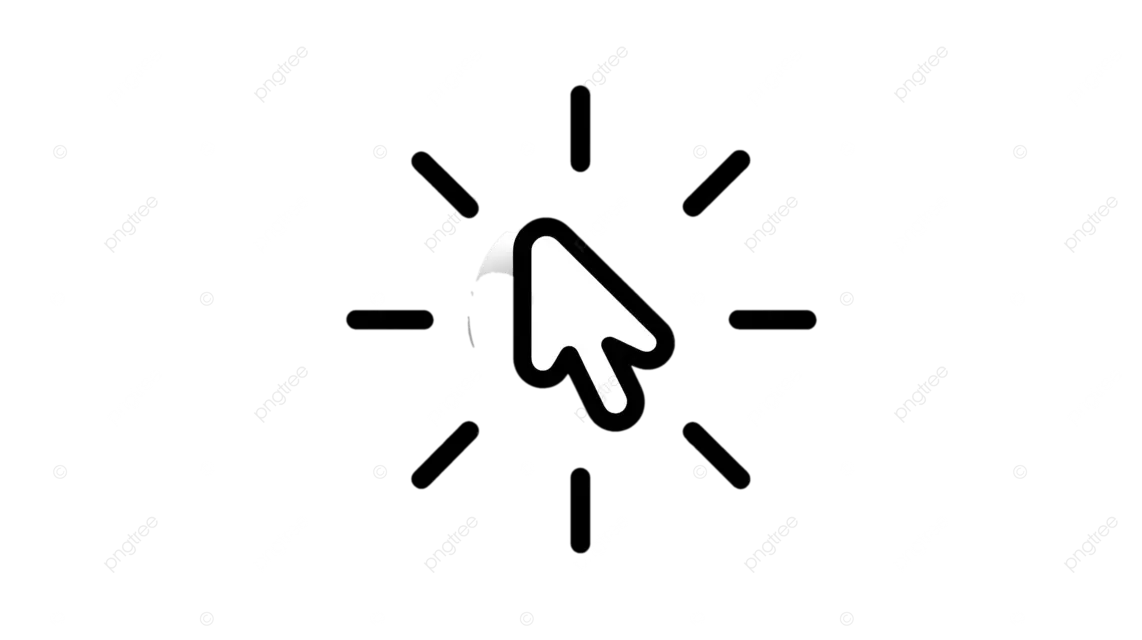 白色鼠标指针箭头，带有放射状线条，浅灰色背景