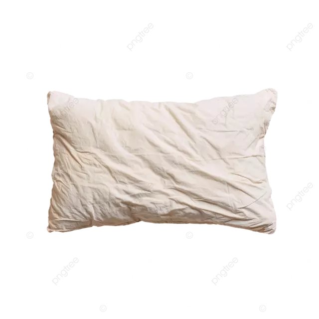 柔软的柔和背景极简工作室拍摄的老式肮脏的白色枕头