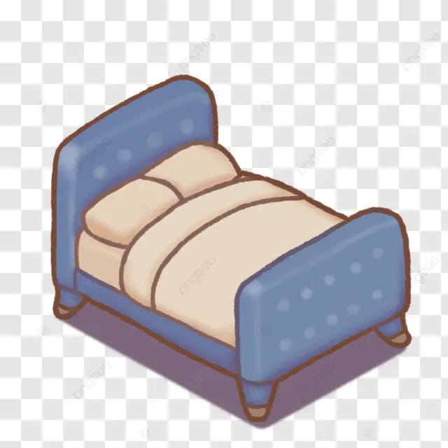 卡通q版可爱涂鸦风床小床木床