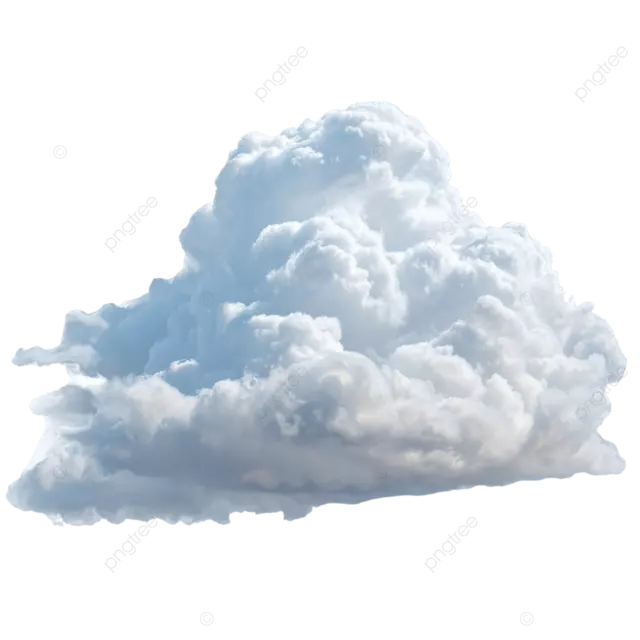 白色柔软的云朵隔离 png 风格，非常适合剪切