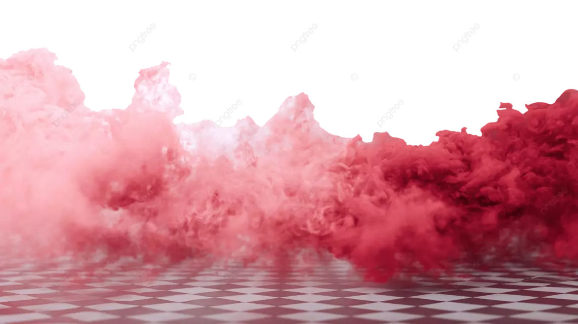 红色烟雾效果，营造出朦胧梦幻的氛围