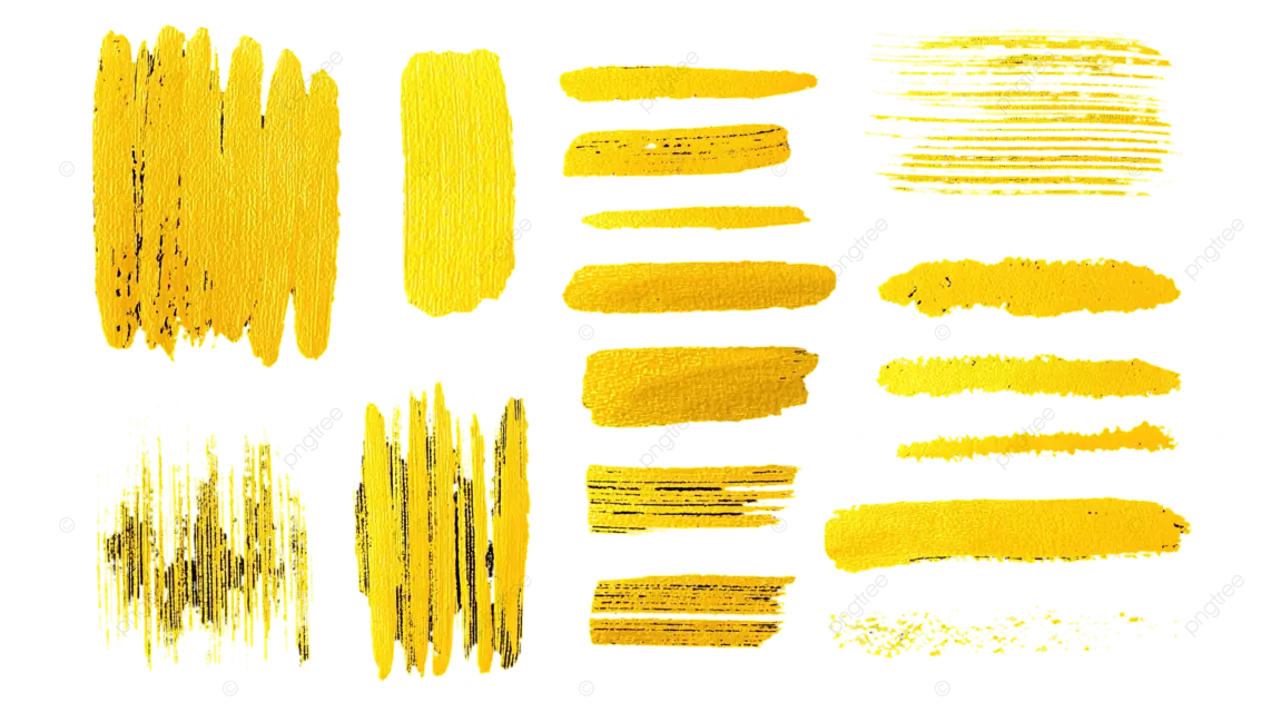 黑色背景上的黄色笔触图案