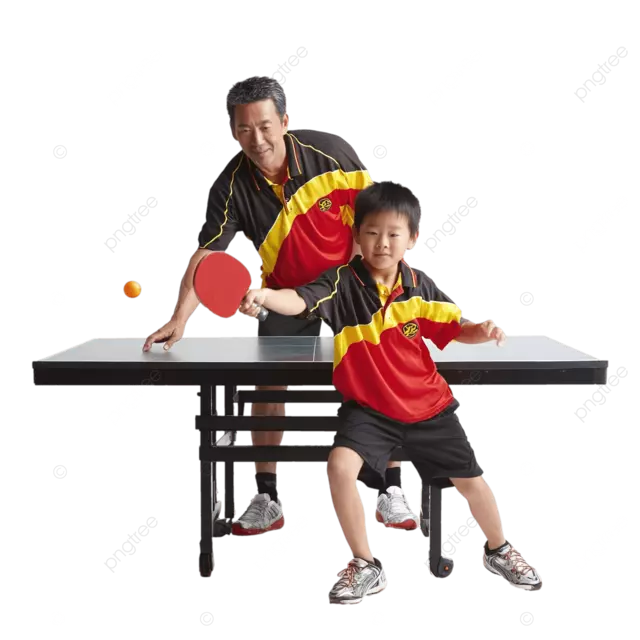 父亲和儿子乒乓球在电影细节上