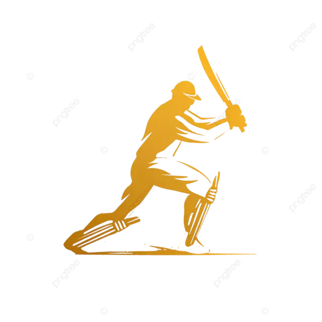 板球运动员标志金色调色板皇家专业设计