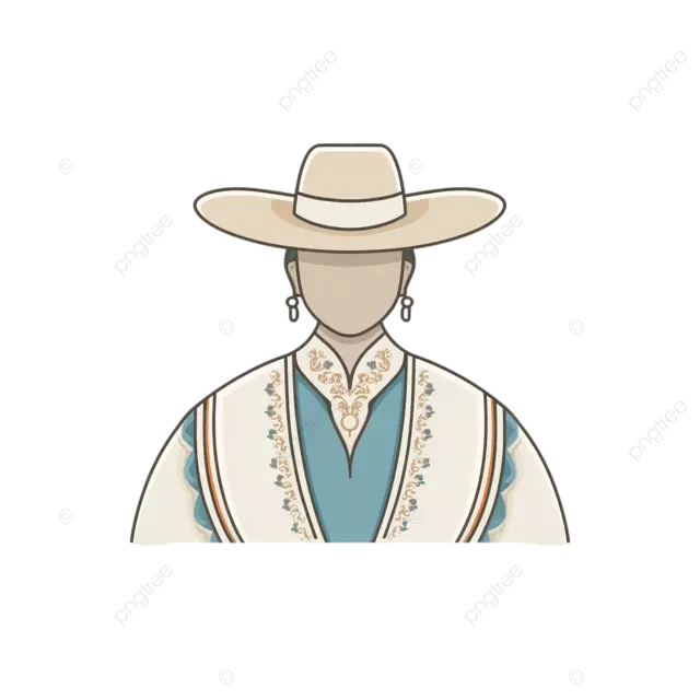 简约标志传统秘鲁安第斯祖母马拉努拉库斯科平面矢量风格