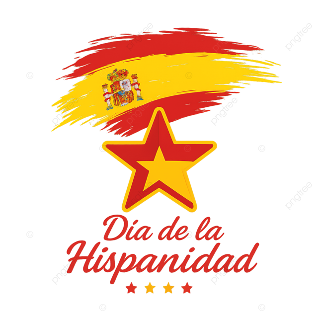 西班牙国庆节西班牙裔文化遗产庆祝活动矢量图