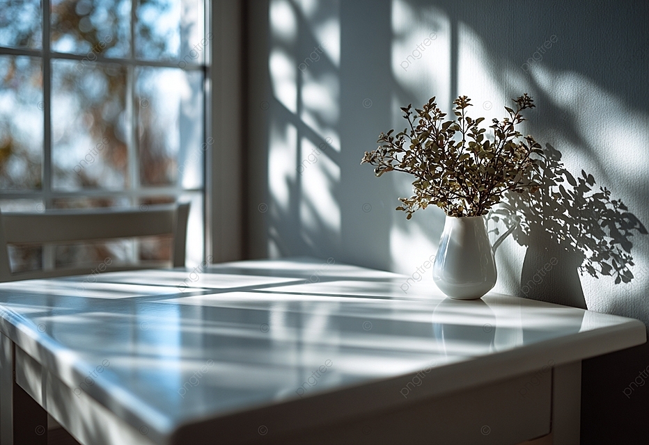 极简主义桌面，带窗户阴影