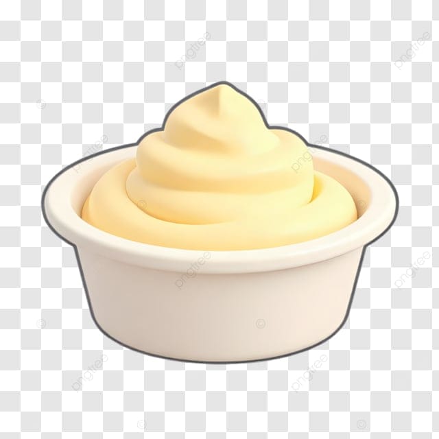 奶油在杯子里