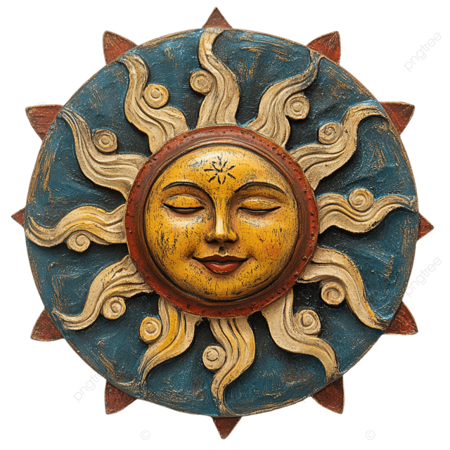 复古太阳png剪贴画天体艺术