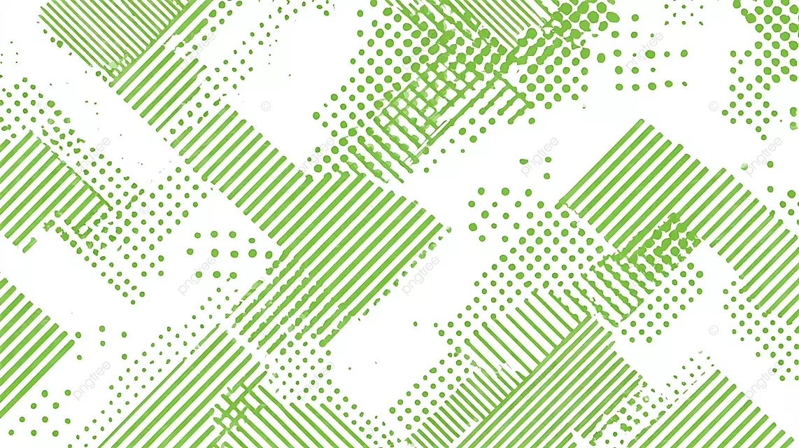 极简主义绿色和白色几何图案设计