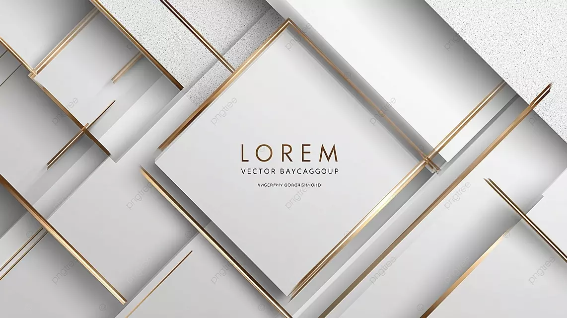 现代抽象的几何背景和金色的重音