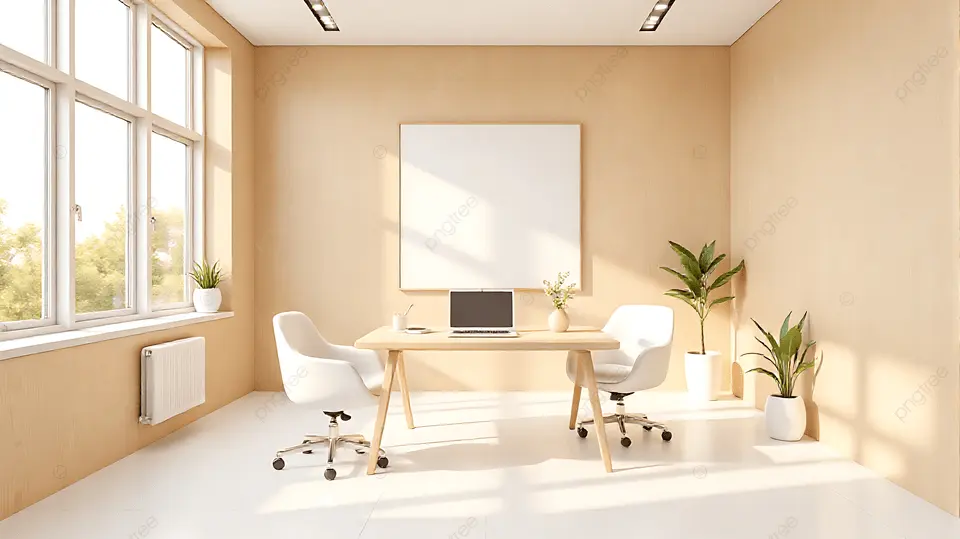 简约白色会议室