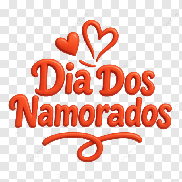 dia dos namorados 巴西情人节简单的红线爱心