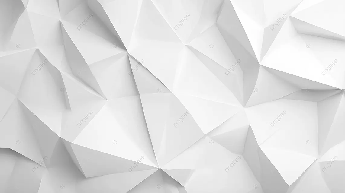 纯背景上的白色几何多边形抽象现代艺术模式