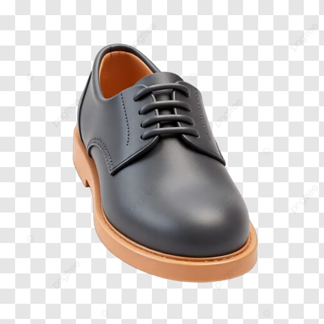 黑色亮面休闲鞋