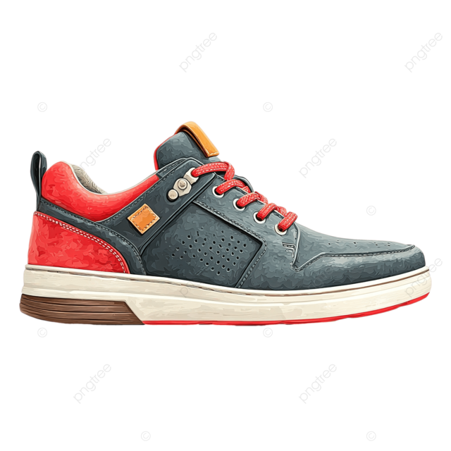 如何在白色背景上创建男鞋的平坦矢量剪贴画