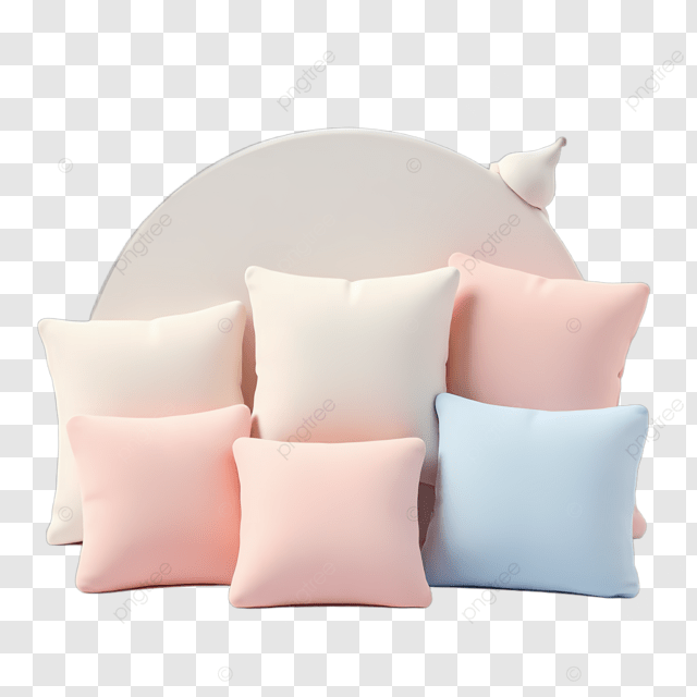 彩色棉花枕头3d装饰