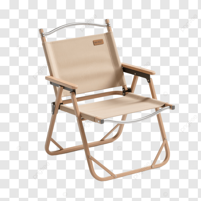 米色折叠休闲椅