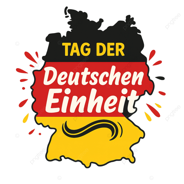 30年德国统一10月3日国庆日德国国旗鹰地图