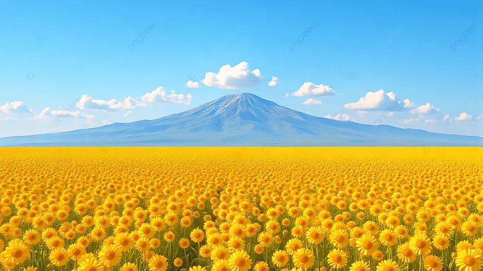 金黄色向日葵田