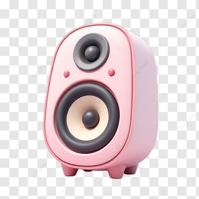粉紅色的音箱