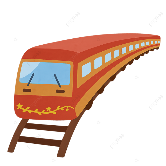 红色火车图案 irasutoya