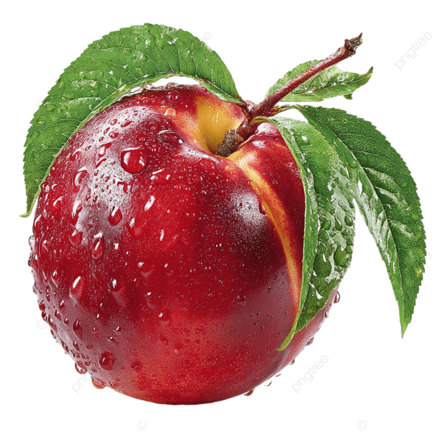 有机桃子png剪贴画新鲜水果