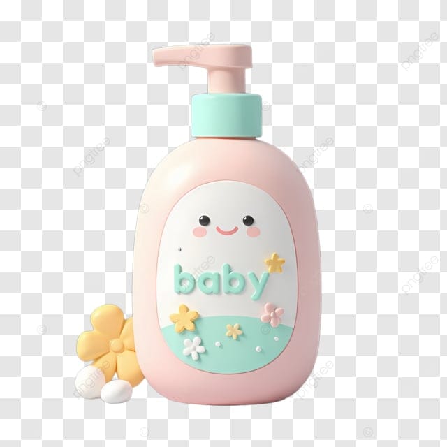 婴儿洗发水3D装饰