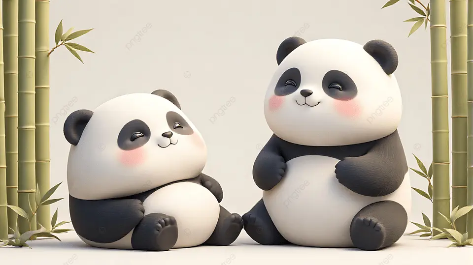 可爱的小熊猫