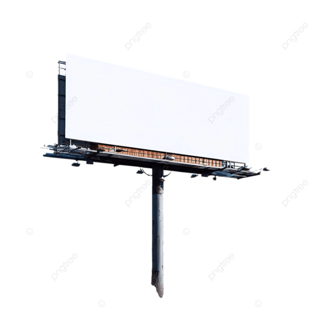 洛杉矶天际线与蓝天的空白广告牌