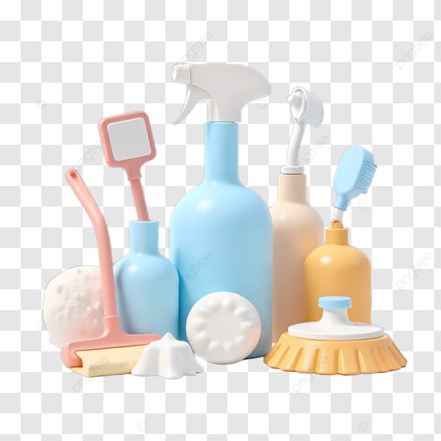 清洁用品摆拍图