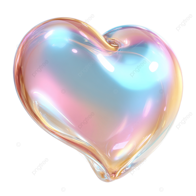 皮克斯和迪士尼动画中迷人的全息心形肥皂泡