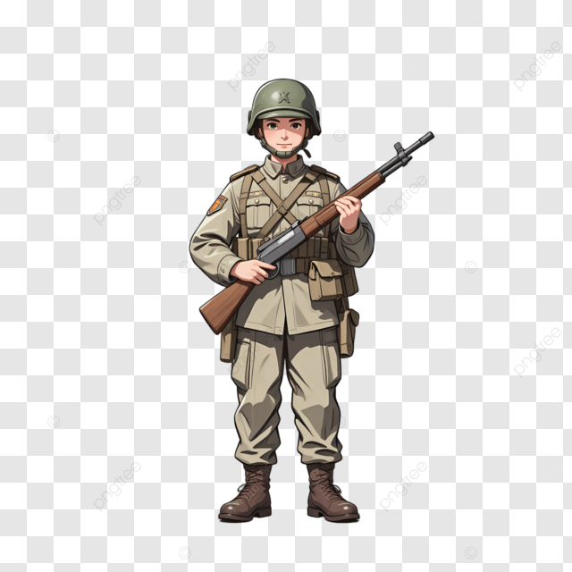 士兵与枪支