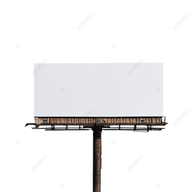 洛杉矶天际线上的空白广告牌