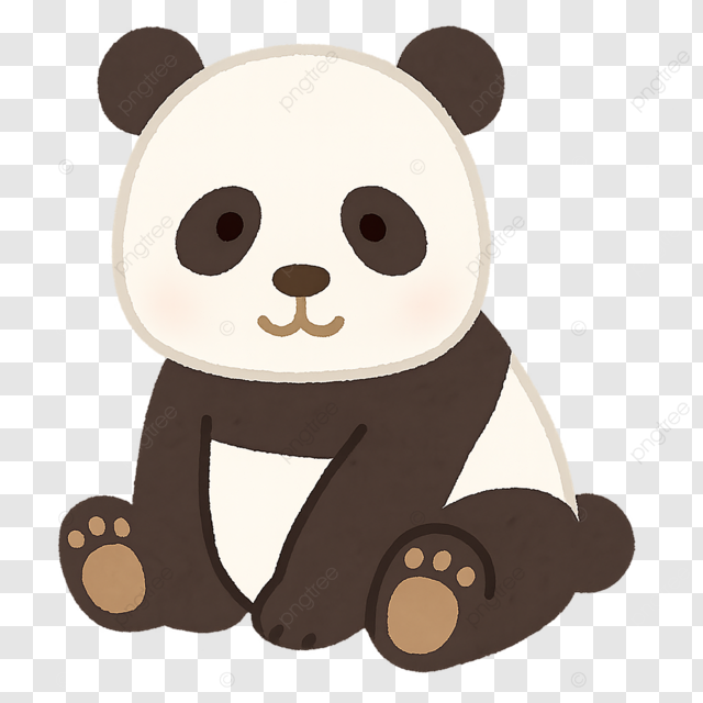 熊猫 irasutoya风格 日式插画 国潮动物