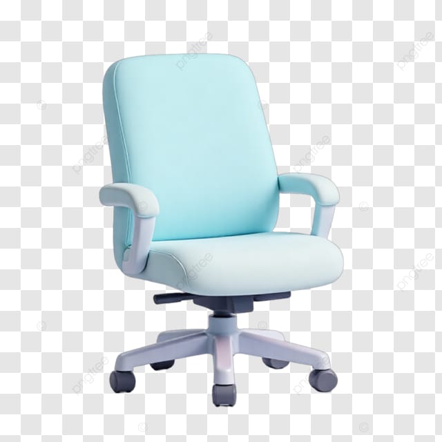 蓝色办公椅黑色背景