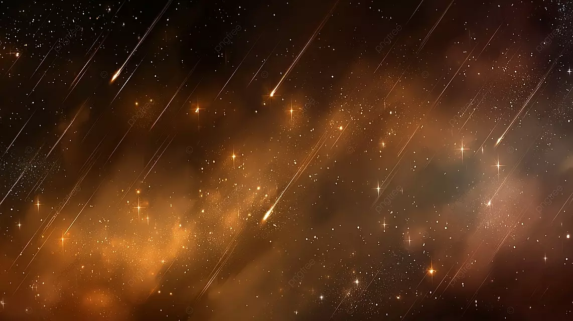 星空夜空，有闪烁的星星和流星